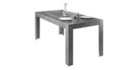 Table extensible COLOMARMO - Noir effet marbre - 180x90cm - Idéal pour une salle à manger design et tendance.