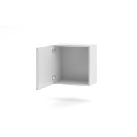 Petit meuble de rangement suspendu NEVER blanc brillant de 50cm