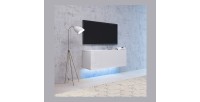 Petit meuble de rangement suspendu NEVER blanc 100cm