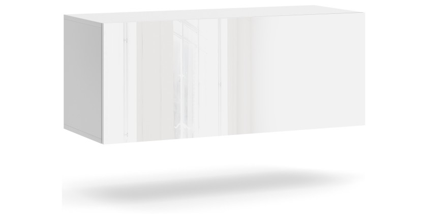 Petit meuble de rangement suspendu NEVER blanc 100cm