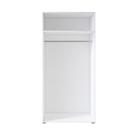 Armoire design 100 cm 2 portes avec grands miroirs collection JUPITER