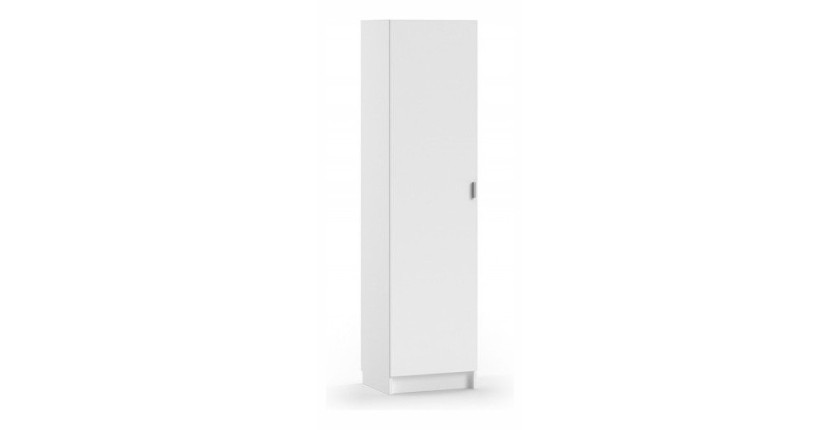 Armoire colonne collection GOURMET design blanc. Hauteur 200cm