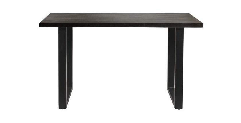 Table à manger AWANI longueur 160cm en bois exotique mangolia noir