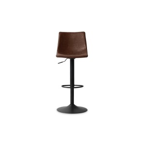 Tabouret de bar style vintage coloris brun. Collection SOUL