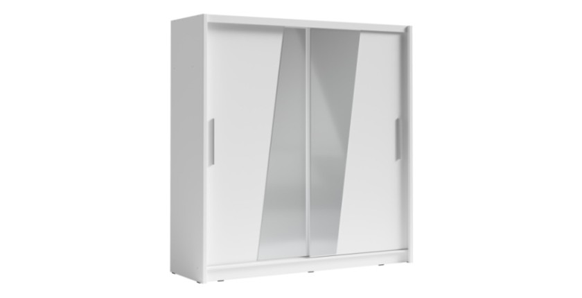 Armoire design 205cm coloris blanc collection ULOS