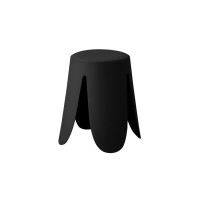 Tabouret OSTIN coloris noir, grâce a son design atypique il s'adapte a tous types de salon