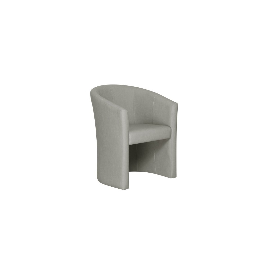 Fauteuil de salon confortable gris clair. Collection KYOTO