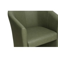 Fauteuil de salon confortable vert. Collection KYOTO