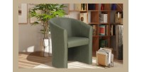 Fauteuil de salon confortable vert. Collection KYOTO