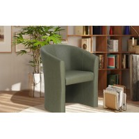 Fauteuil de salon confortable vert. Collection KYOTO