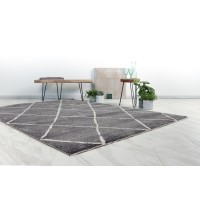 Tapis 230x160cm, gris - Confort et élegance pour votre intérieur