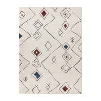 Tapis 170x120cm, design A305R coloris multicouleurs - Confort et élégance pour votre intérieur