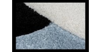 Tapis 170x120cm, design A223O coloris bleu - Confort et élégance pour votre intérieur