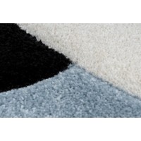 Tapis 170x120cm, design A223O coloris bleu - Confort et élégance pour votre intérieur