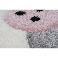 Tapis 150x80cm, design A423O coloris rose - Confort et élégance pour votre intérieur