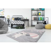 Tapis 230x160cm, design A623O coloris gris - Confort et élégance pour votre intérieur