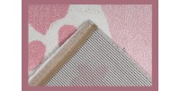 Tapis 170x120cm, design A723O coloris rose - Confort et élégance pour votre intérieur