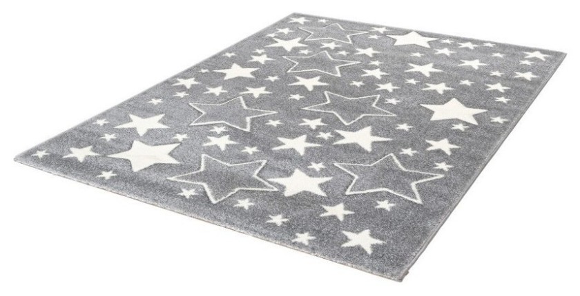 Tapis 170x120cm, design A923O coloris gris - Confort et élégance pour votre intérieur