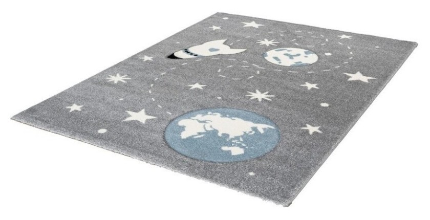 Tapis 230x160cm, design A033O coloris gris - Confort et élégance pour votre intérieur