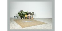 Tapis 170x120cm, design A102A coloris beige - Confort et élégance pour votre intérieur