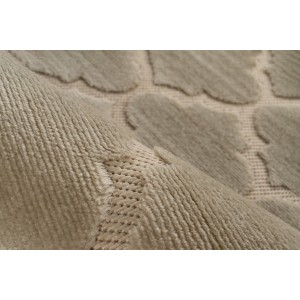 Tapis 170x120cm, design A102A coloris beige - Confort et élégance pour votre intérieur