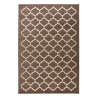 Tapis 150x80cm, design A102A coloris taupe - Confort et élégance pour votre intérieur