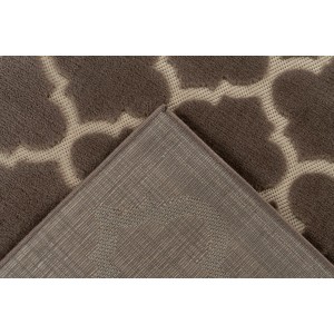 Tapis 170x120cm, design A102A coloris taupe - Confort et élégance pour votre intérieur