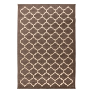 Tapis 170x120cm, design A102A coloris taupe - Confort et élégance pour votre intérieur