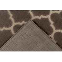 Tapis 230x160cm, design A102A coloris taupe - Confort et élégance pour votre intérieur