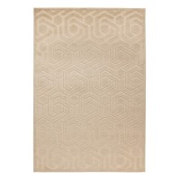 Tapis 150x80cm, design A202A coloris beige - Confort et élégance pour votre intérieur