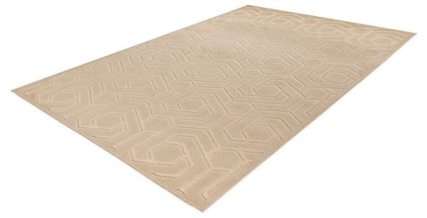 Tapis 300x80cm, design A202A coloris beige - Confort et élégance pour votre intérieur