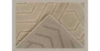 Tapis 170x120cm, design A202A coloris beige - Confort et élégance pour votre intérieur