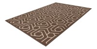 Tapis 150x80cm, design A202A coloris taupe - Confort et élégance pour votre intérieur