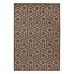 Tapis 150x80cm, design A202A coloris taupe - Confort et élégance pour votre intérieur