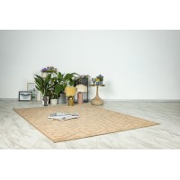 Tapis 300x80cm, design A202A coloris taupe - Confort et élégance pour votre intérieur