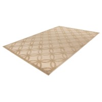 Tapis 150x80cm, design A302A coloris beige - Confort et élégance pour votre intérieur