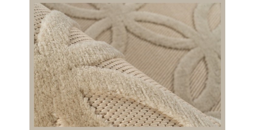 Tapis 300x80cm, design A302A coloris beige - Confort et élégance pour votre intérieur