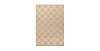 Tapis 170x120cm, design A302A coloris beige - Confort et élégance pour votre intérieur