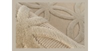 Tapis 230x160cm, design A302A coloris beige - Confort et élégance pour votre intérieur