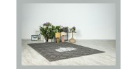 Tapis 150x80cm, design A302A coloris gris - Confort et élégance pour votre intérieur