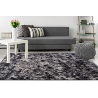 Tapis 230x160cm, design B005O coloris graphite - Confort et élégance pour votre intérieur