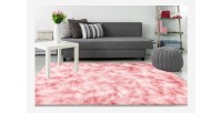 Tapis 170x120cm, design B005O coloris rose - Confort et élégance pour votre intérieur