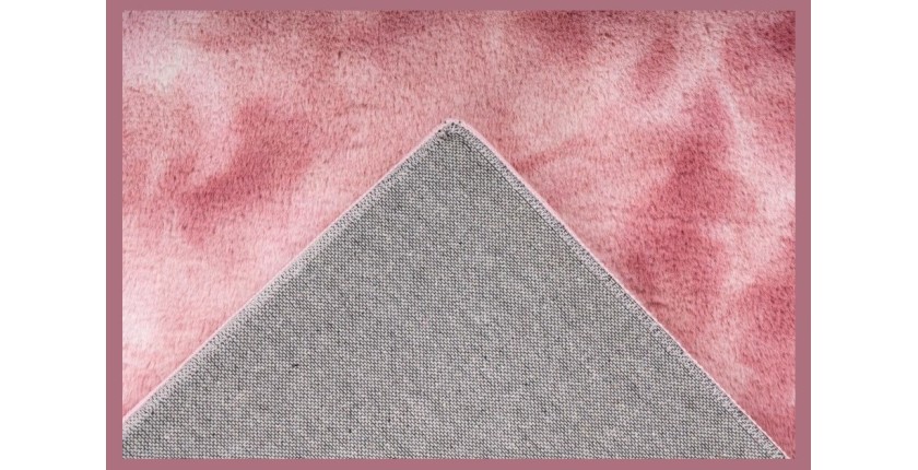 Tapis 230x160cm, design B005O coloris rose - Confort et élégance pour votre intérieur