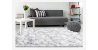 Tapis 150x80cm, design B005O coloris gris - Confort et élégance pour votre intérieur