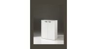 Rangement Bureau - Meuble 2 Portes coloris Blanc mat | Collection SOON | Meublorama