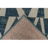 Tapis 170x120cm, design C203I coloris bleu - Confort et élégance pour votre intérieur