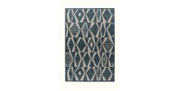 Tapis 170x120cm, design C203I coloris bleu - Confort et élégance pour votre intérieur