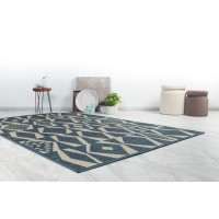 Tapis 330x240cm, design C203I coloris bleu - Confort et élégance pour votre intérieur