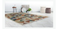 Tapis 230x160cm, design C303I coloris multicolore - Confort et élégance pour votre intérieur