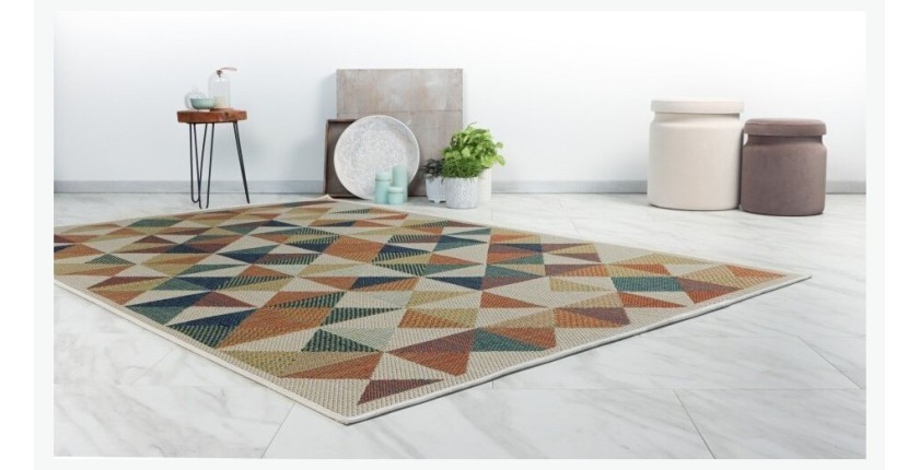 Tapis 290x200cm, design C303I coloris multicolore - Confort et élégance pour votre intérieur